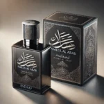 A highly detailed and realistic image of the Asdaaf Ameer Al Arab perfume product