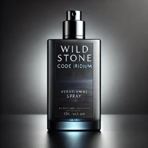 Black white background with Wild stone code iridium parfum black