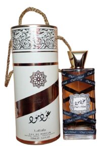 oud mood luxurious perfume bottle