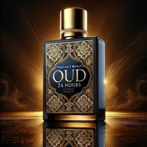 Perfume bottle of fragrance worlds oud 24 hours